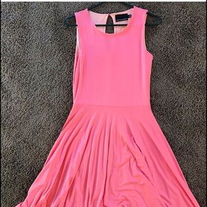 Pink flowy dress