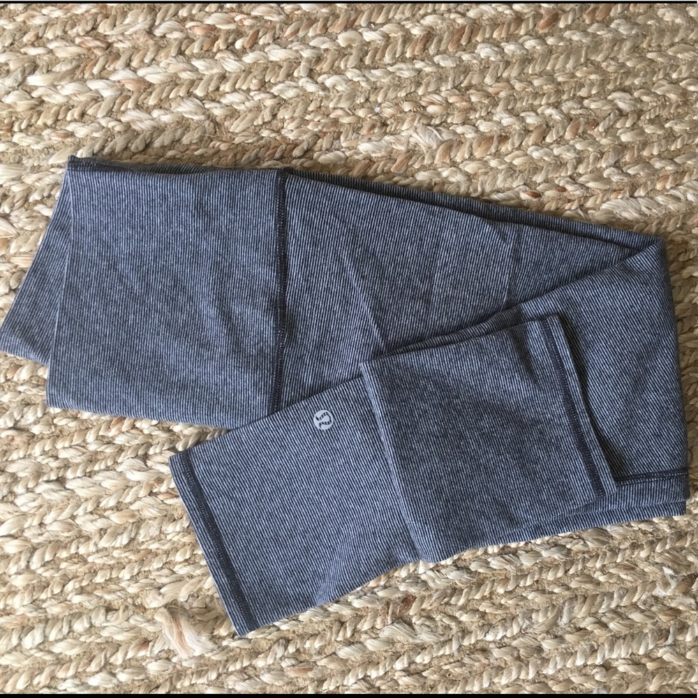 Striped high rise Lululemon crops