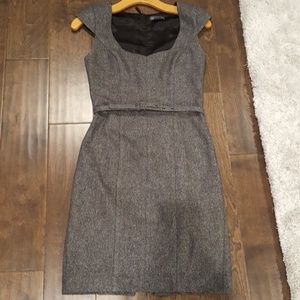 A/X Armani Exchange grey glitter fitted dress