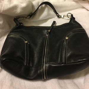 LONGCHAMP LEATHER SADDLE BAG