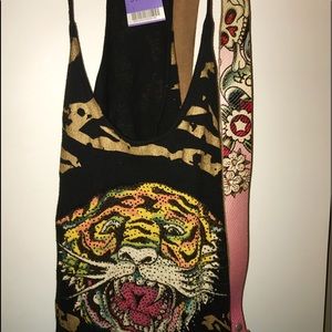 Ed Hardy tank top & Belt (tank with tags on)