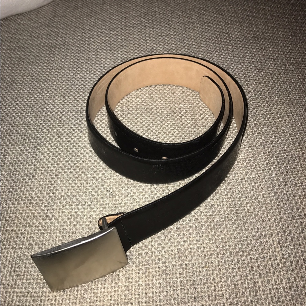 Black dress belt