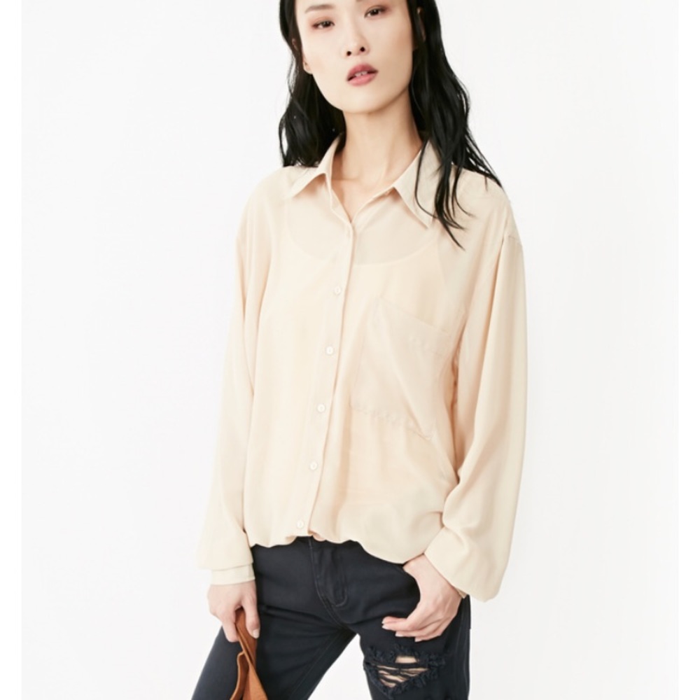 Dailylook glamorous boyfriend chiffon shirt