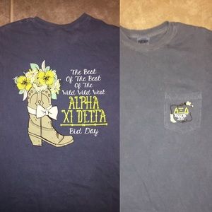 Alpha xi delta - comfort colors t shirt