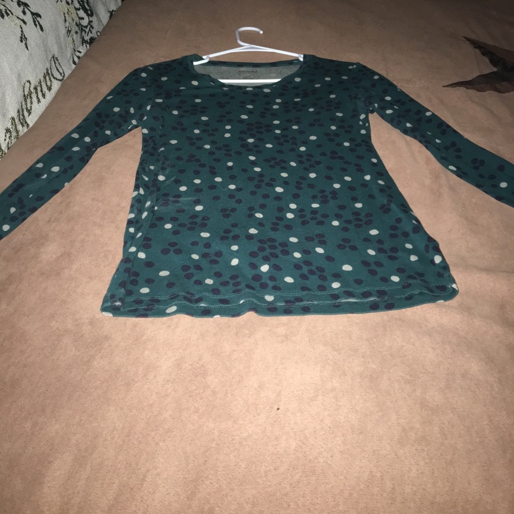 Teal and Polka dot shirt