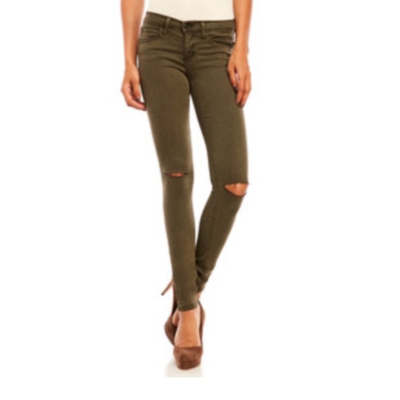 Denim - Flying monkey olive green jeans