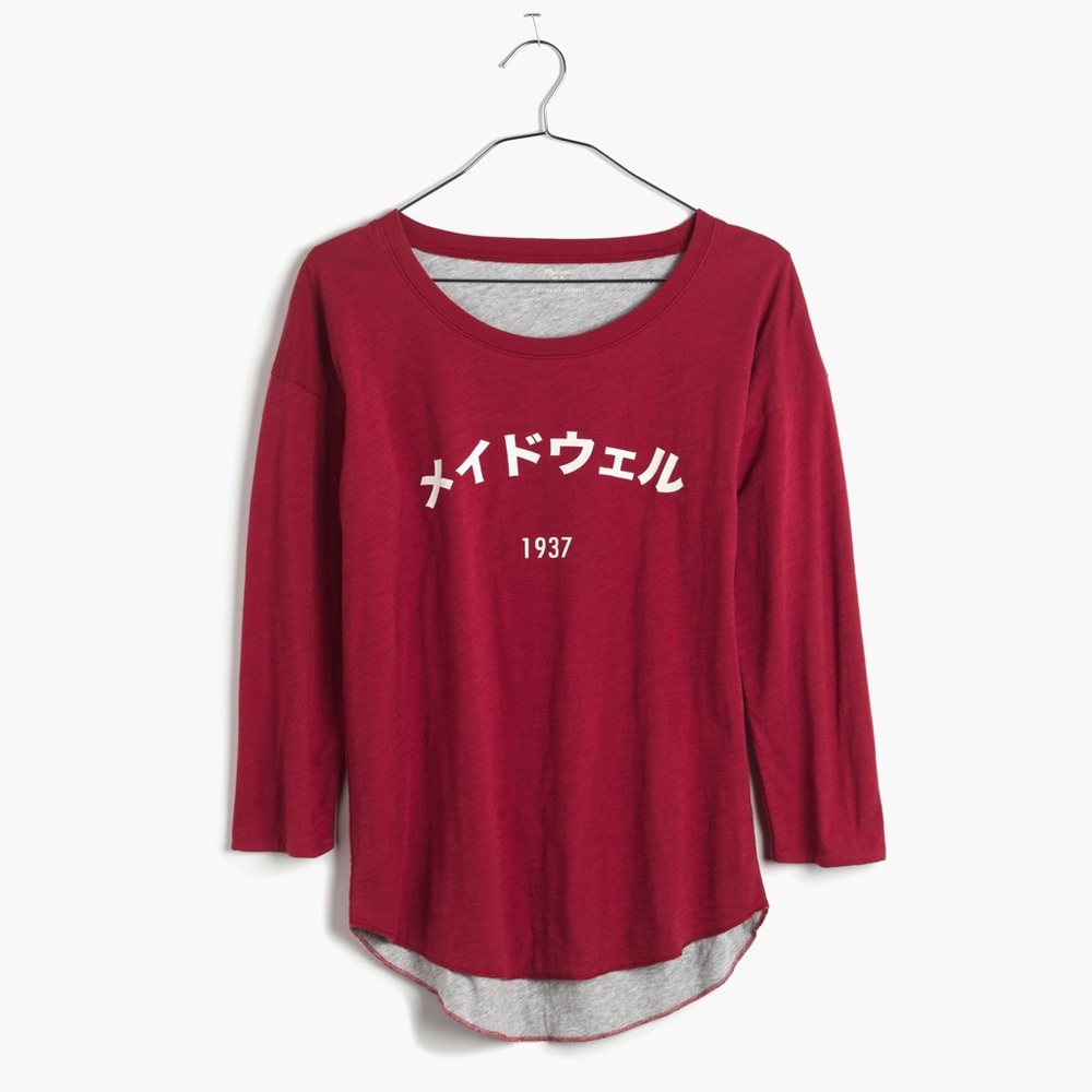 Madewell Katakana 3/4-sleeved shirt
