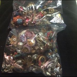 2 huge bags of clipped earrings
