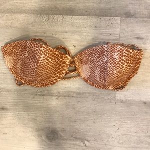 Acacia mud snake bandeau top