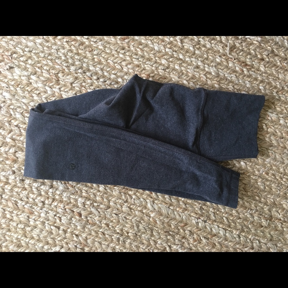 Lululemon dark grey high rise leggings