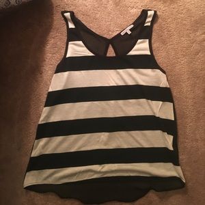 Stripped tank sheer back