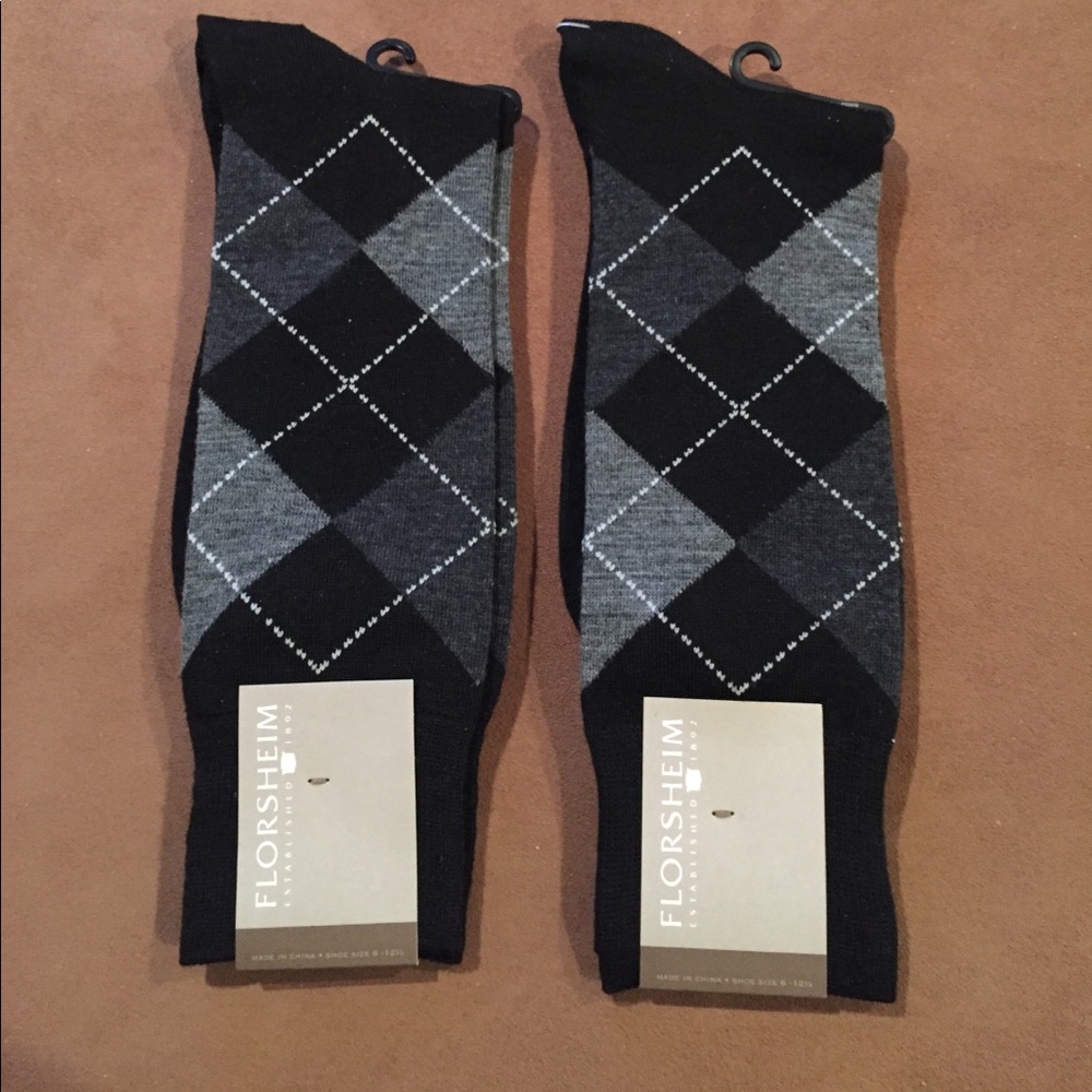 Florsheim men's dress socks (black, gray in color)