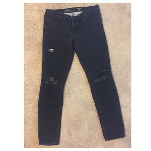 Seven7 Black Distressed Skinnies