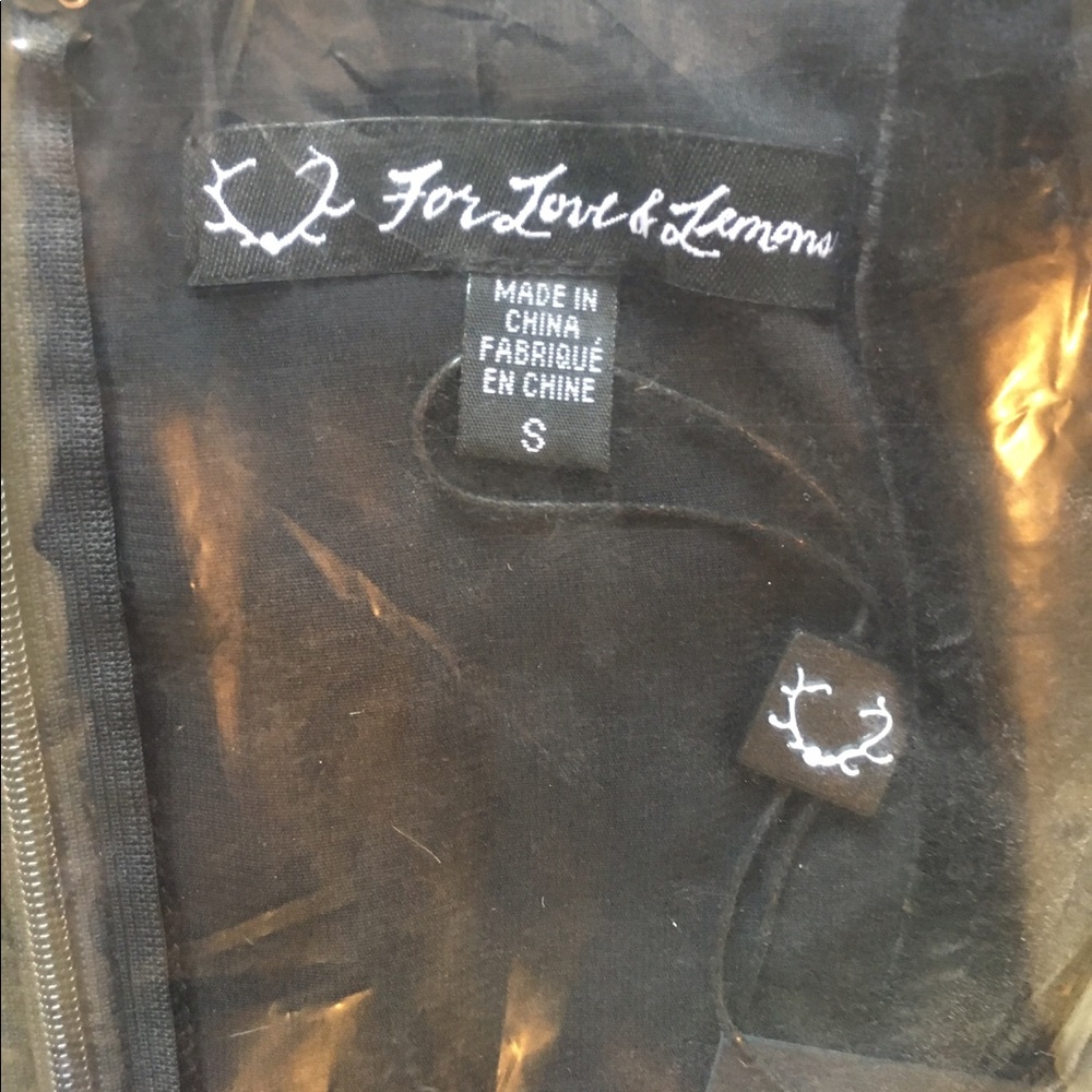 🆕 FOR LOVE & LEMONS - Velvet Collette Midi Dress - Picture 6 of 7