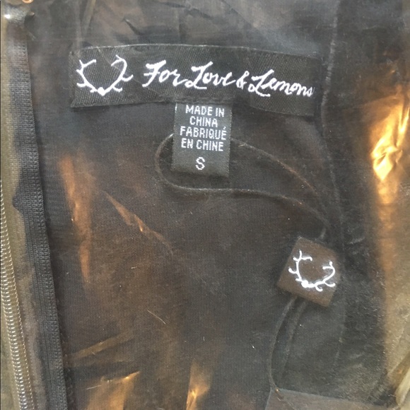 🆕 FOR LOVE & LEMONS - Velvet Collette Midi Dress - Picture 6 of 7