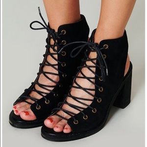 Jeffrey Campbell Lace up Booties