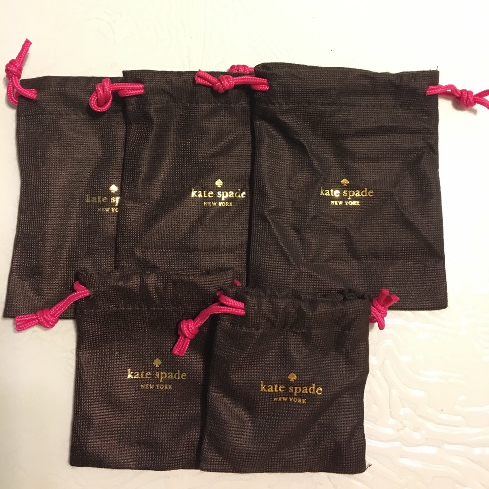 3 big+2 small Kate Spade jewelry dustbag