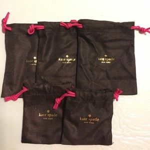 3 big+2 small Kate Spade jewelry dustbag