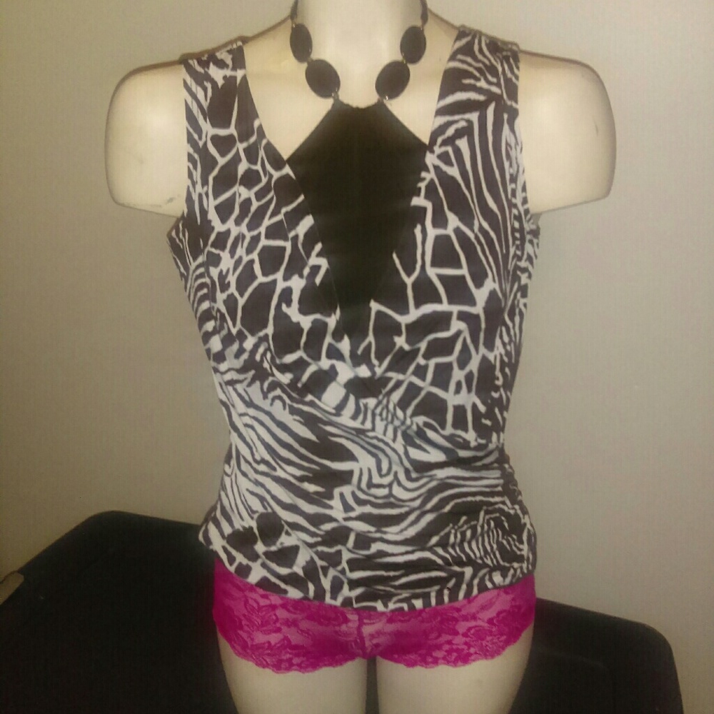 🌹Sexy animal print top