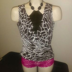 🌹Sexy animal print top