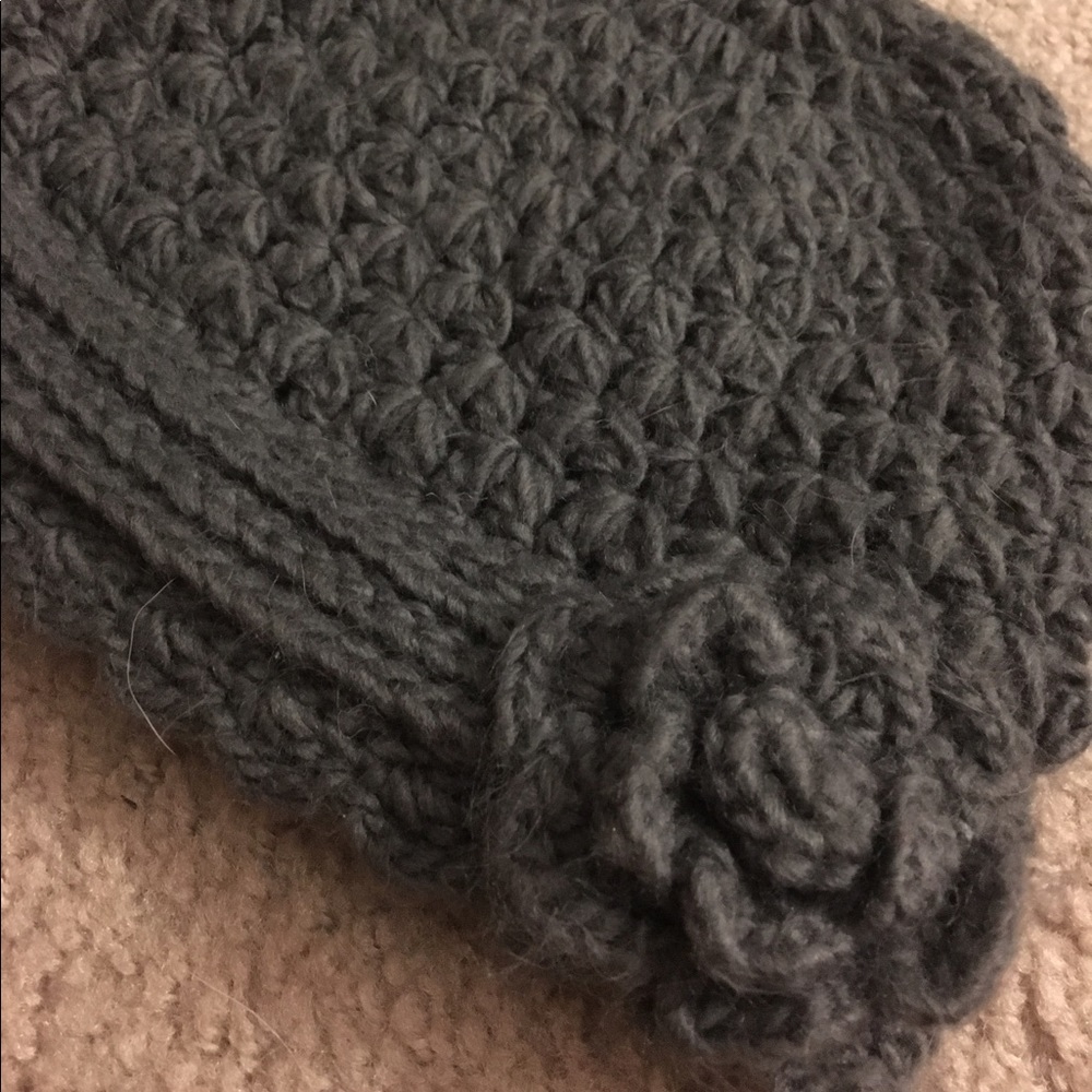 Gray Knitted Hat