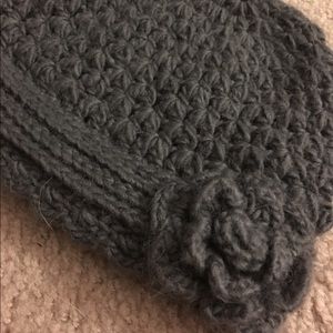 Gray Knitted Hat