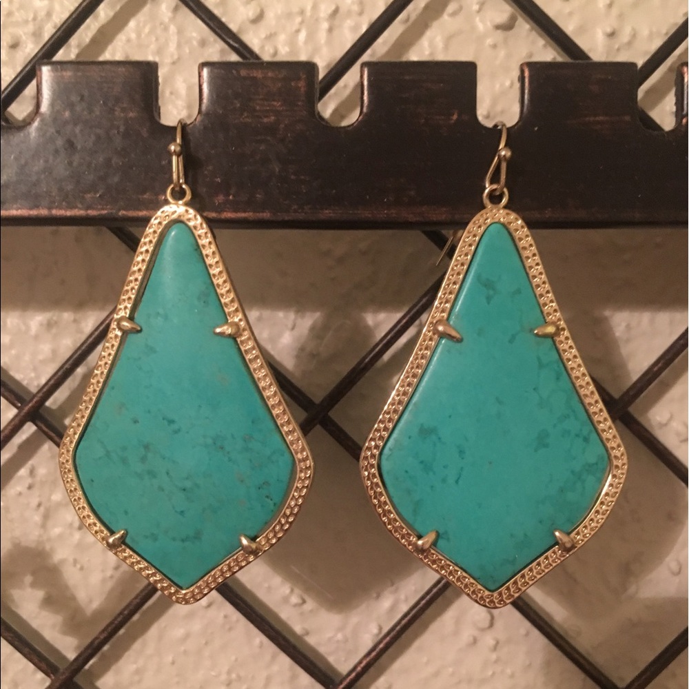 Alexandra Teal Earrings