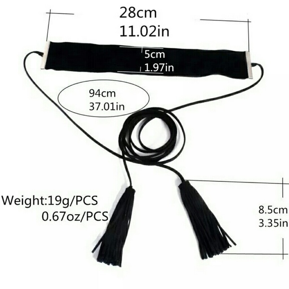 Hot Sale Summer jewelry Tassel Velvet Choker Neckl - Picture 2 of 2