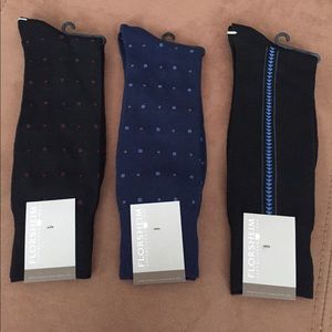 3 pairs of Florsheim men's dress socks