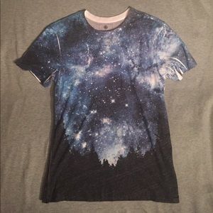 Pac Sun Galaxy Space Graphic T Shirt