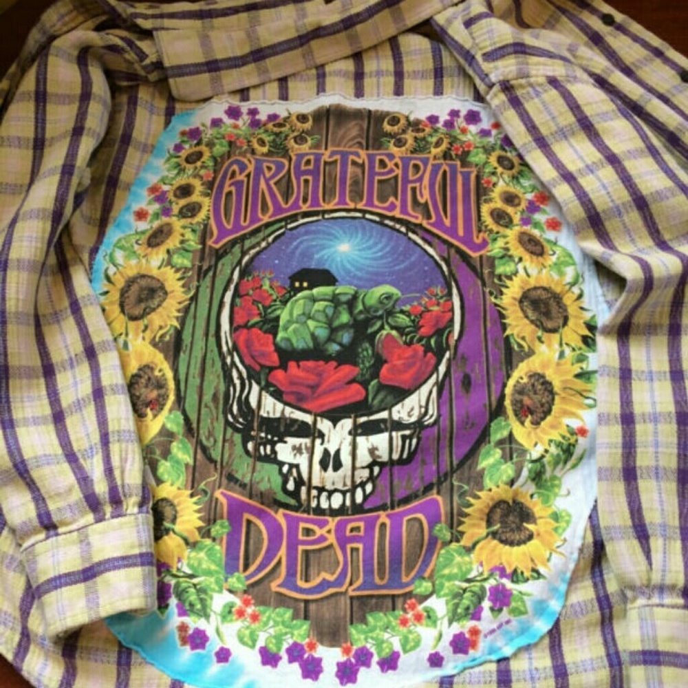 Grateful Dead Patched Flannel