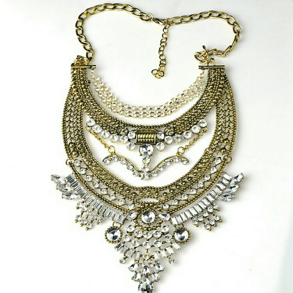 Beau Bohemian Statement Necklaces Vintage Colar Co - Picture 2 of 2