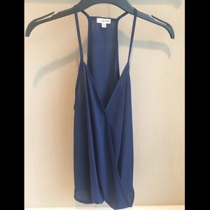 Navy Lily White tank top