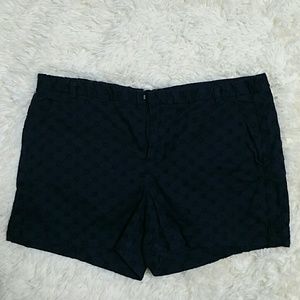 🍭sale🍭  Gap navy blue cotton eyelet shorts