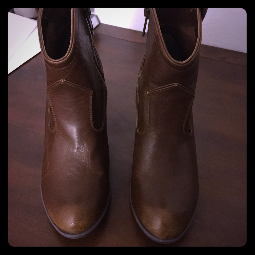 Brown Leather Boots from Francesca's