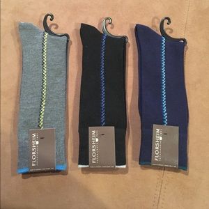 3 pairs of Florsheim men's dress socks