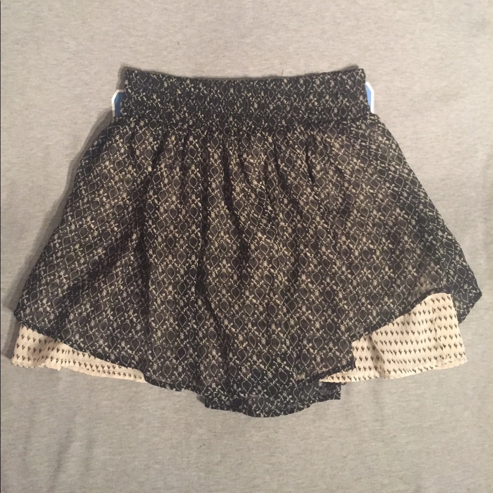 Patterned Converse Mini Skirt