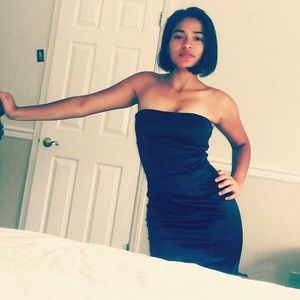 BEBE  Dress Strapless Women's Classic Cocktail S