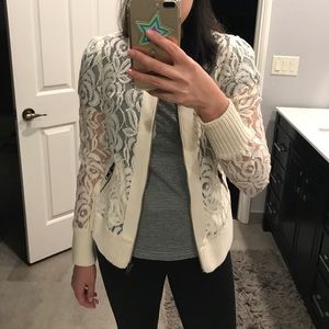 Free People lace bomber