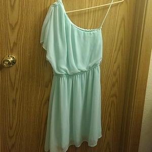 Mint green summer dress
