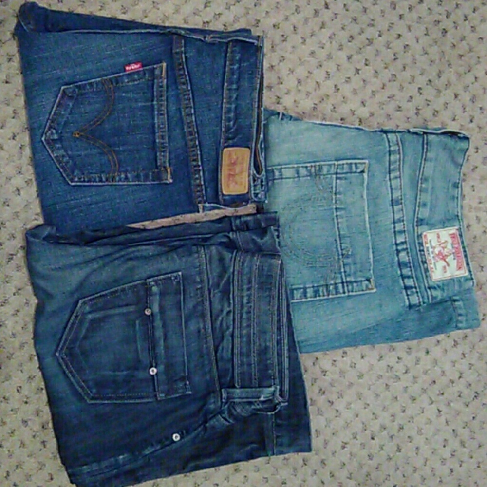 Womans  True Religion , Levi's 505, Banana Republi