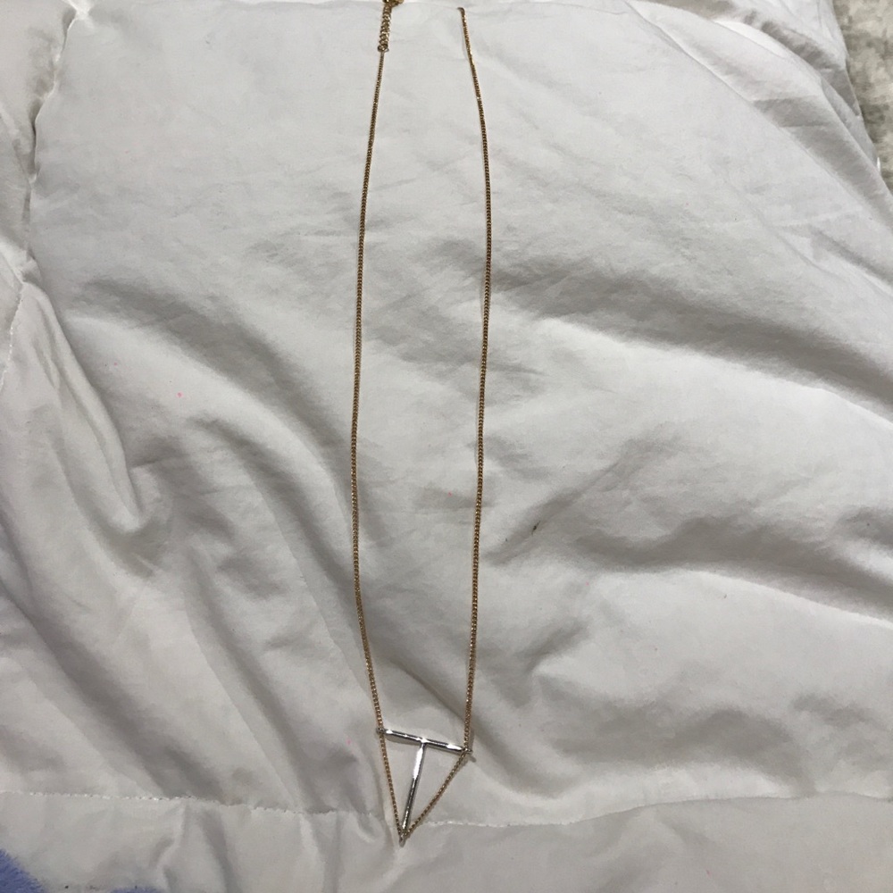 Long Silver and Gold Necklace