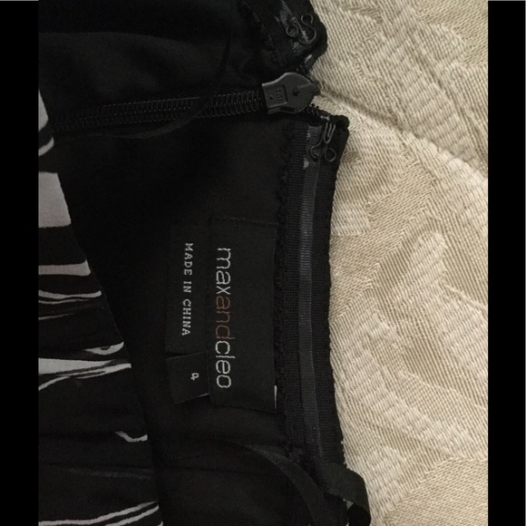 MaxandCleo strapless vertical print dress size 4 - Picture 4 of 5