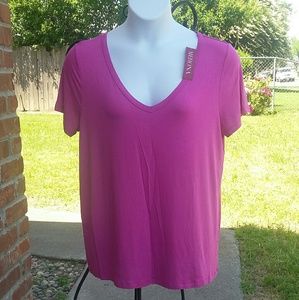 Pink stretch top