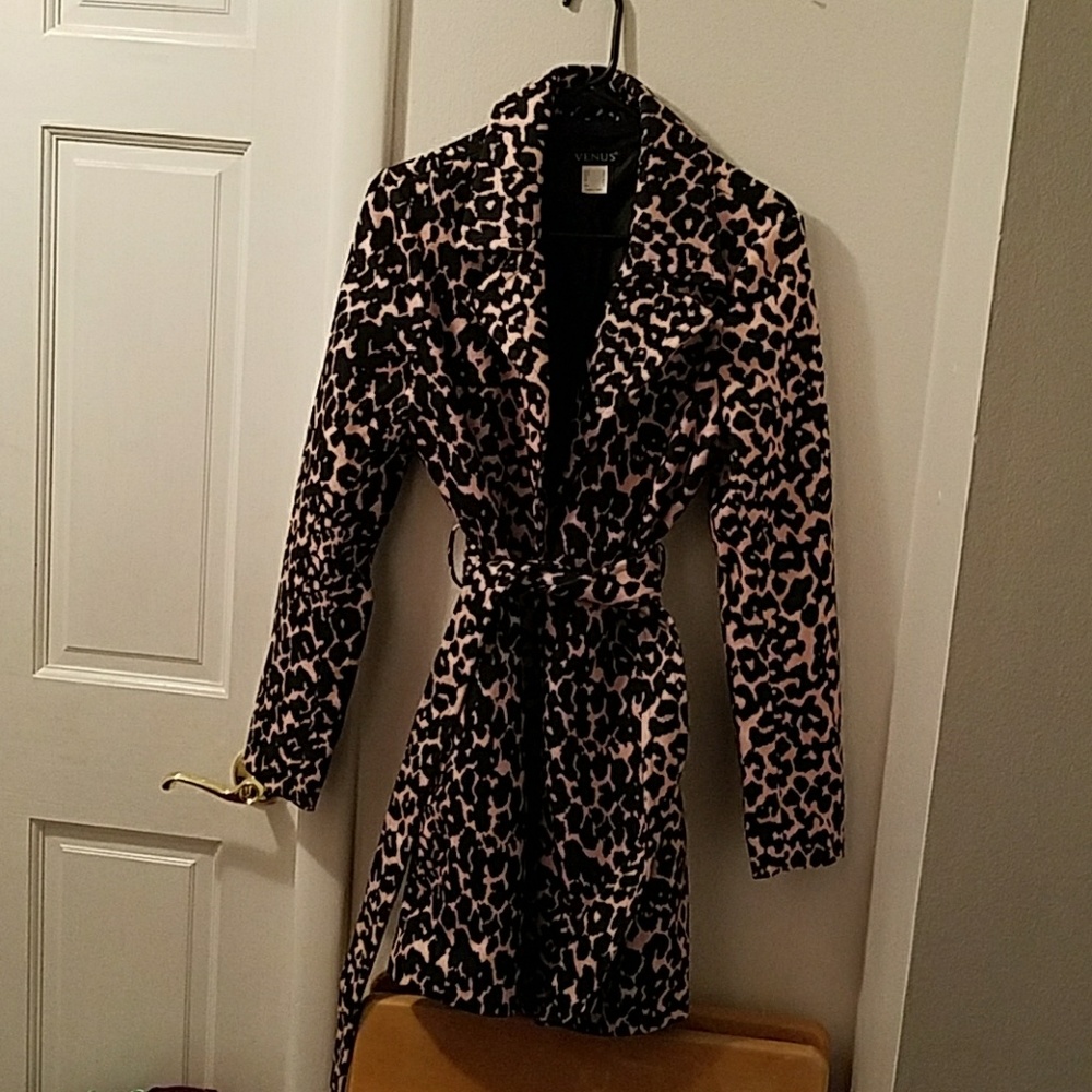 Cheetah print coat