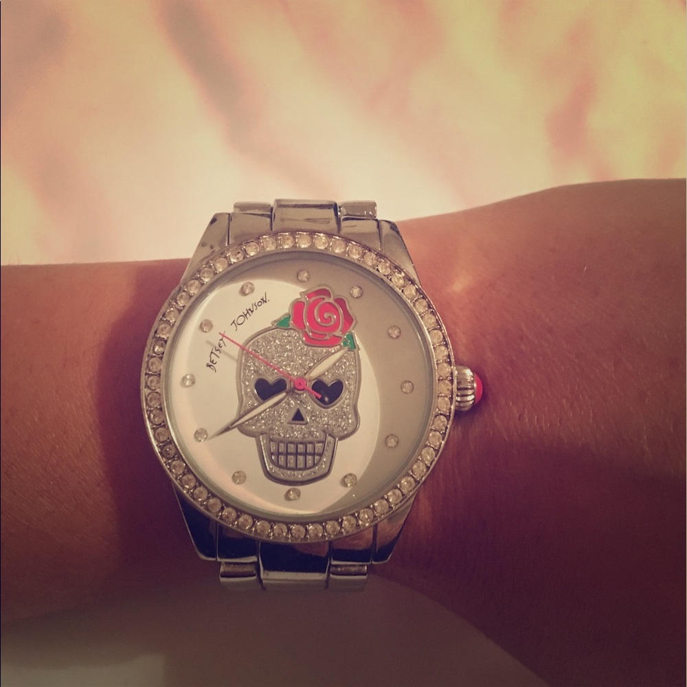 Betsey Johnson Skull Watch