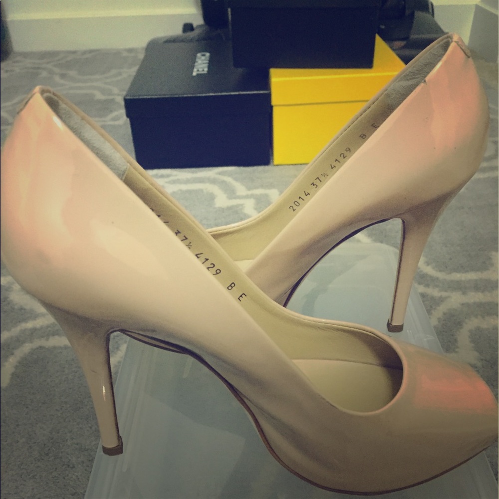 Barneys Coop Nude High Heels - Almost New!