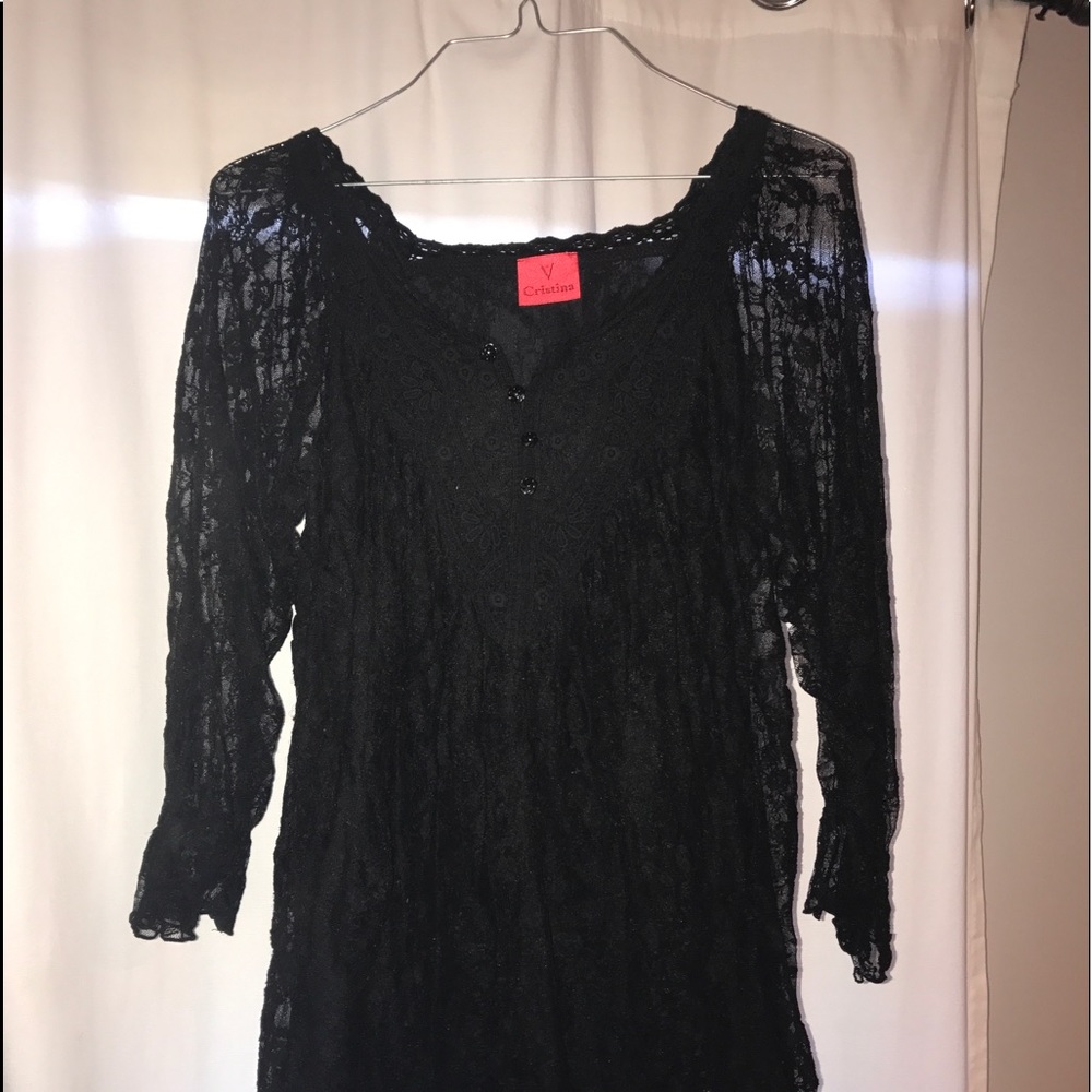Black dress shirt