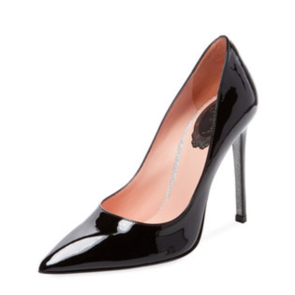 Rene Caovilla Brand New High Heel Solid Pump
