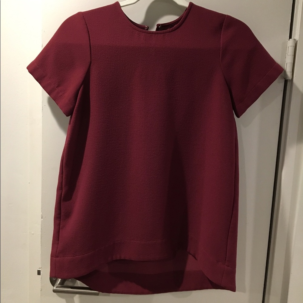 Maroon madewell top